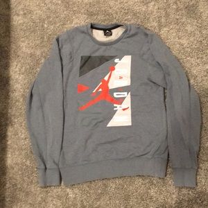 Jordan brand grey crew neck